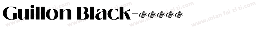 Guillon Black字体转换